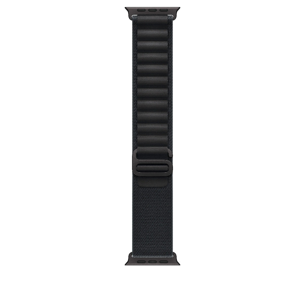 Correa Alpine negra para caja de 49 mm - Mediana - Acabado de titanio negro