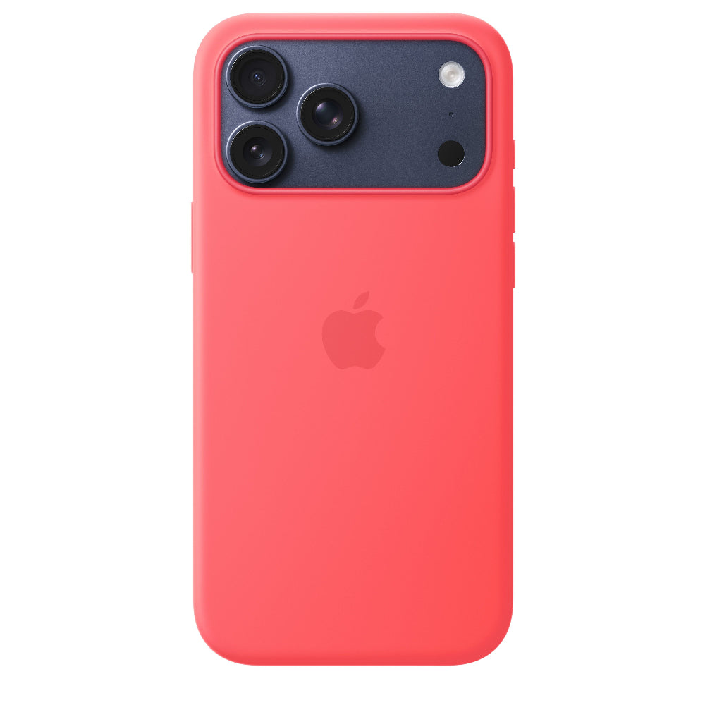 Funda de silicón con MagSafe para el iPhone 17 Pro Max – Color guayaba brillante