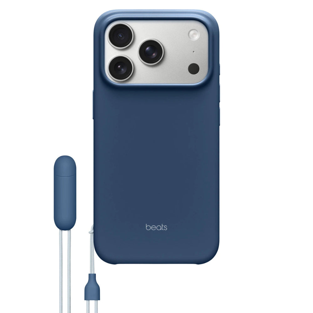 Case_Beats_para_iPhone_17_Pro_con_soporte_MagSafe_y_Control_de_Cámar_Azul_Cobalto_Posición_1_iShop_El_Salvador