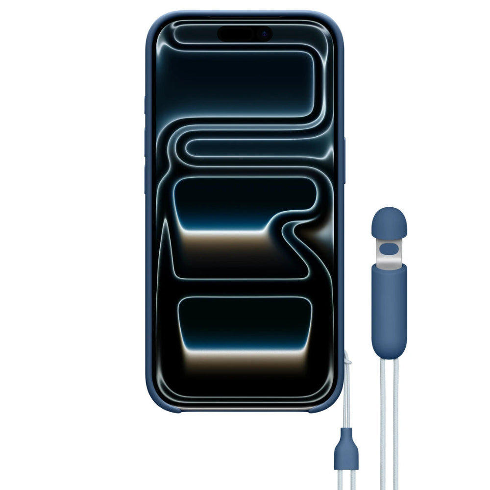 Case_Beats_para_iPhone_17_Pro_con_soporte_MagSafe_y_Control_de_Cámar_Azul_Cobalto_Posición_3_iShop_El_Salvador