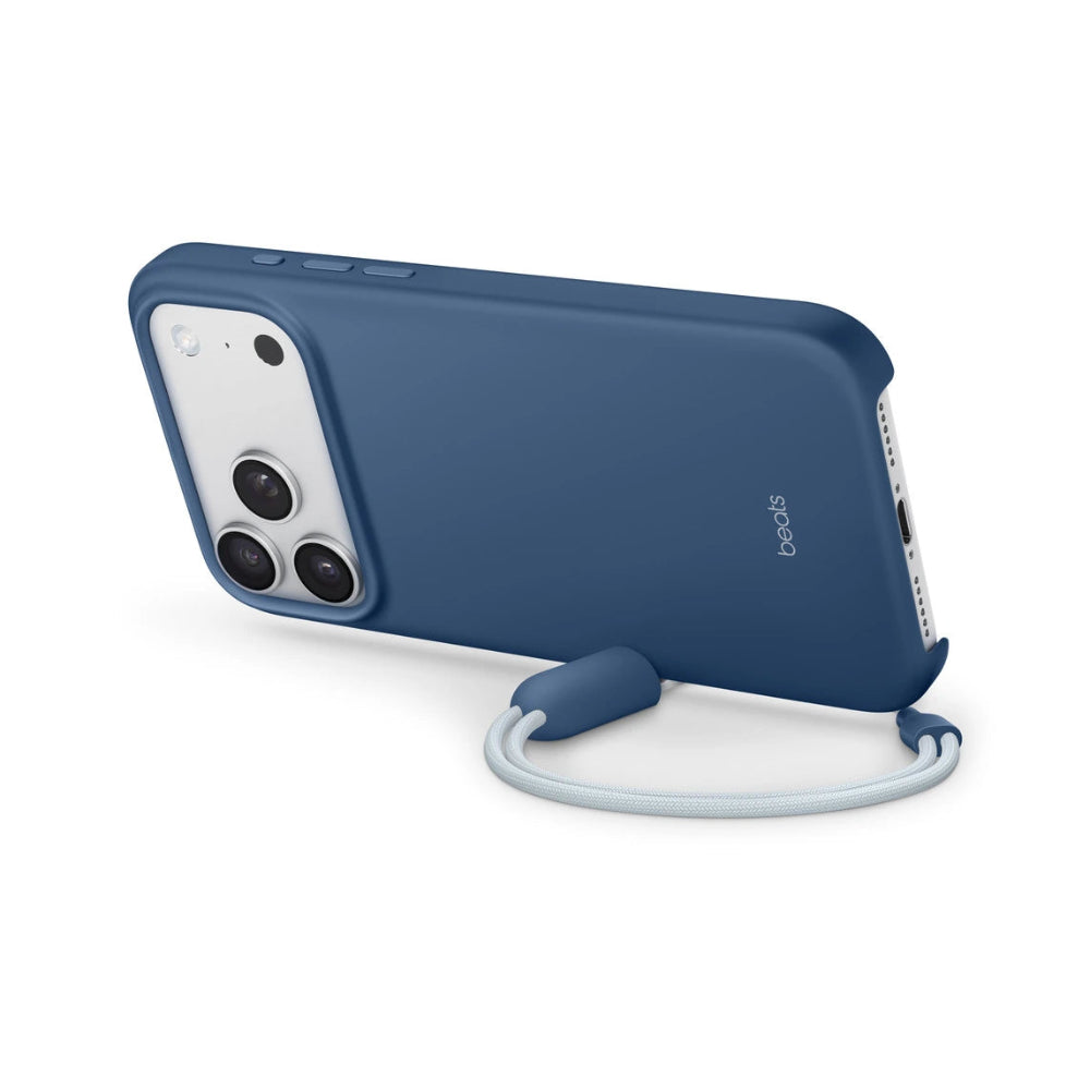 Case_Beats_para_iPhone_17_Pro_Max_con_soporte_MagSafe_y_Control_de_Cámara_Azul_Cobalto_Posición_5_iShop_El_Salvador