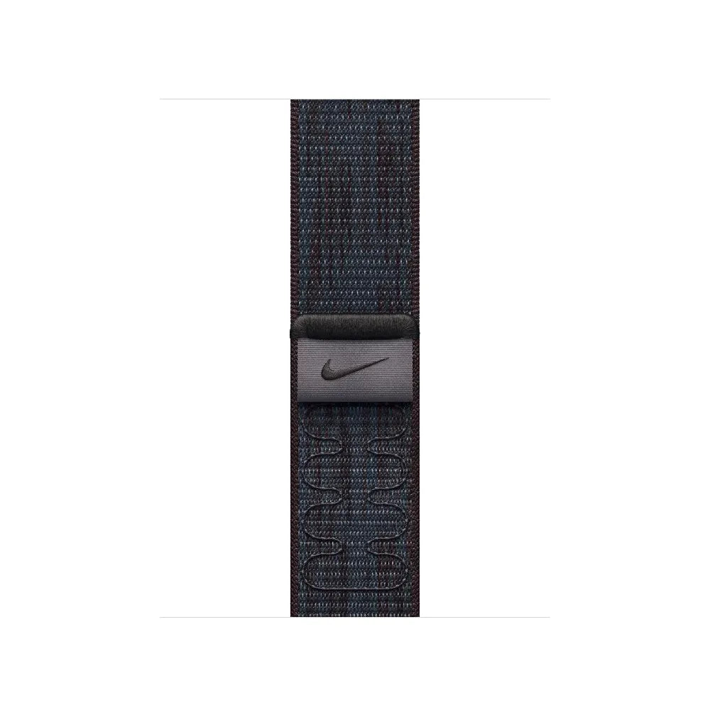 Correa loop deportiva Nike negra/azul para caja de 42 mm
