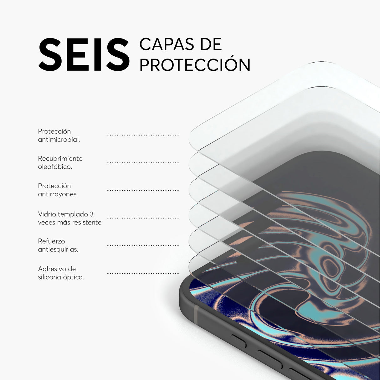 GlassGuard ion+ NCO para iPhone 16 Series