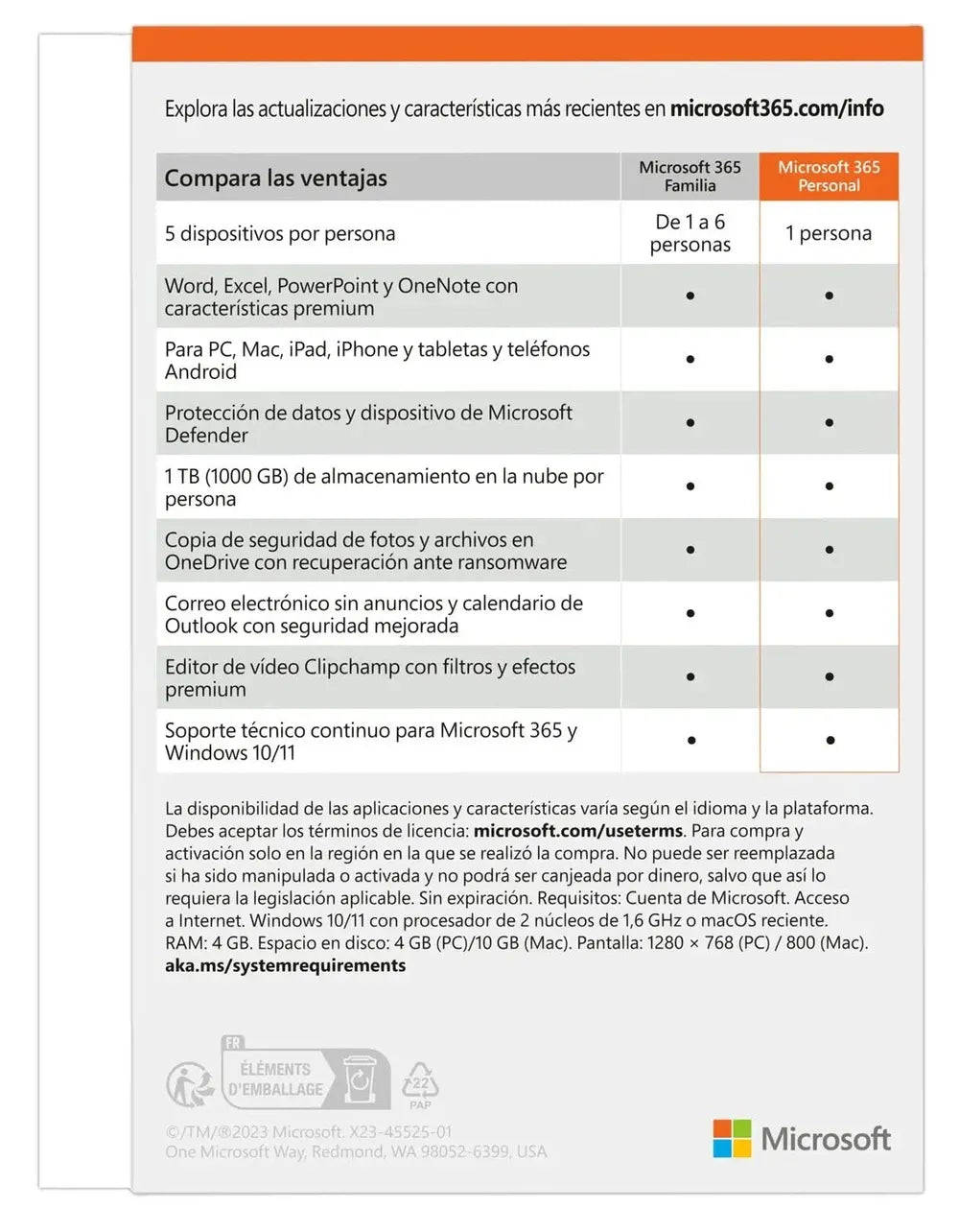 Licencia Microsoft Office 365 Personal