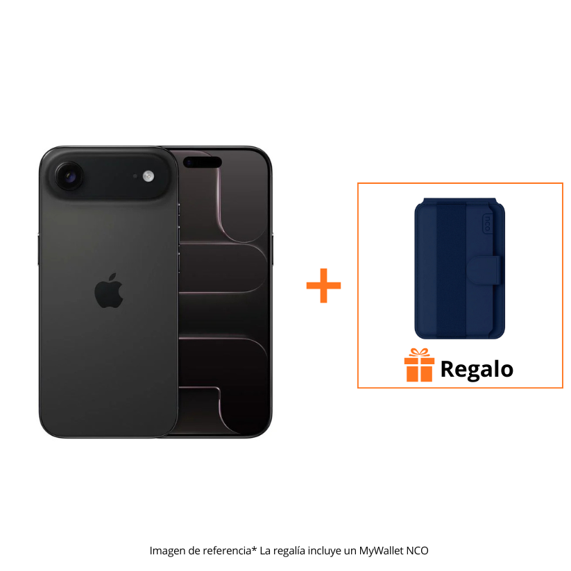 iPhone Air - 256GB - Negro Espacial + Tarjetero MagSafe NCO - Azul