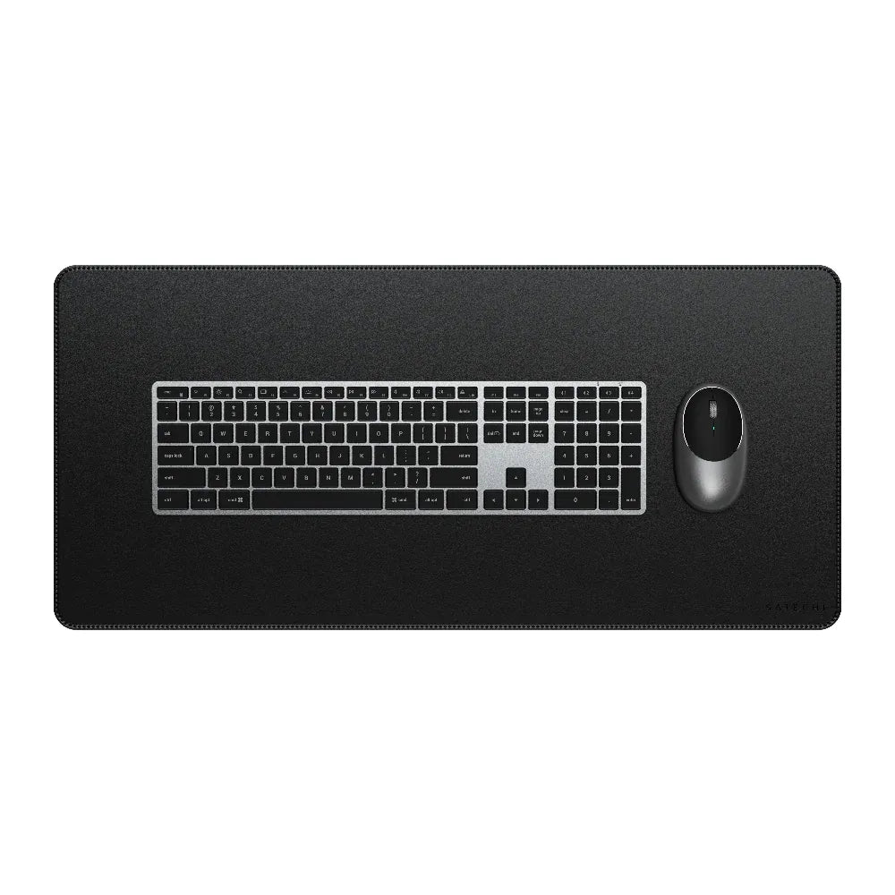 Alfombra de Escritorio Satechi Cuero Vegano Premium - Negro