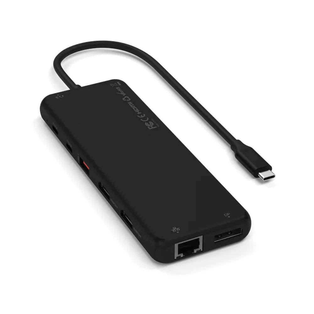 Adaptador Multipuerto Satechi de Triple Pantalla 13 en 1 USB-C - Negro