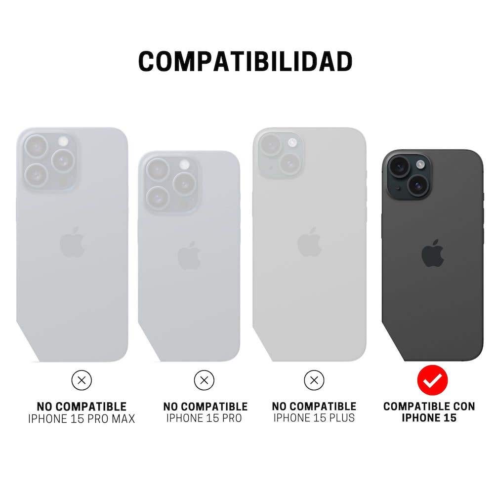 ItSkins Case Spectrum R Clear para iPhone 15 - Transparente