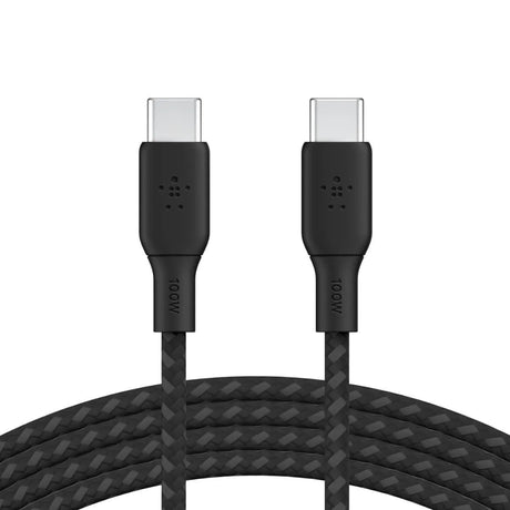 Cable Belkin BoostCharge USB-C a USB-C 100W de 2m - Negro