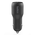 Cargador Carro Belkin Dual PPS 37W USB-C - Negro