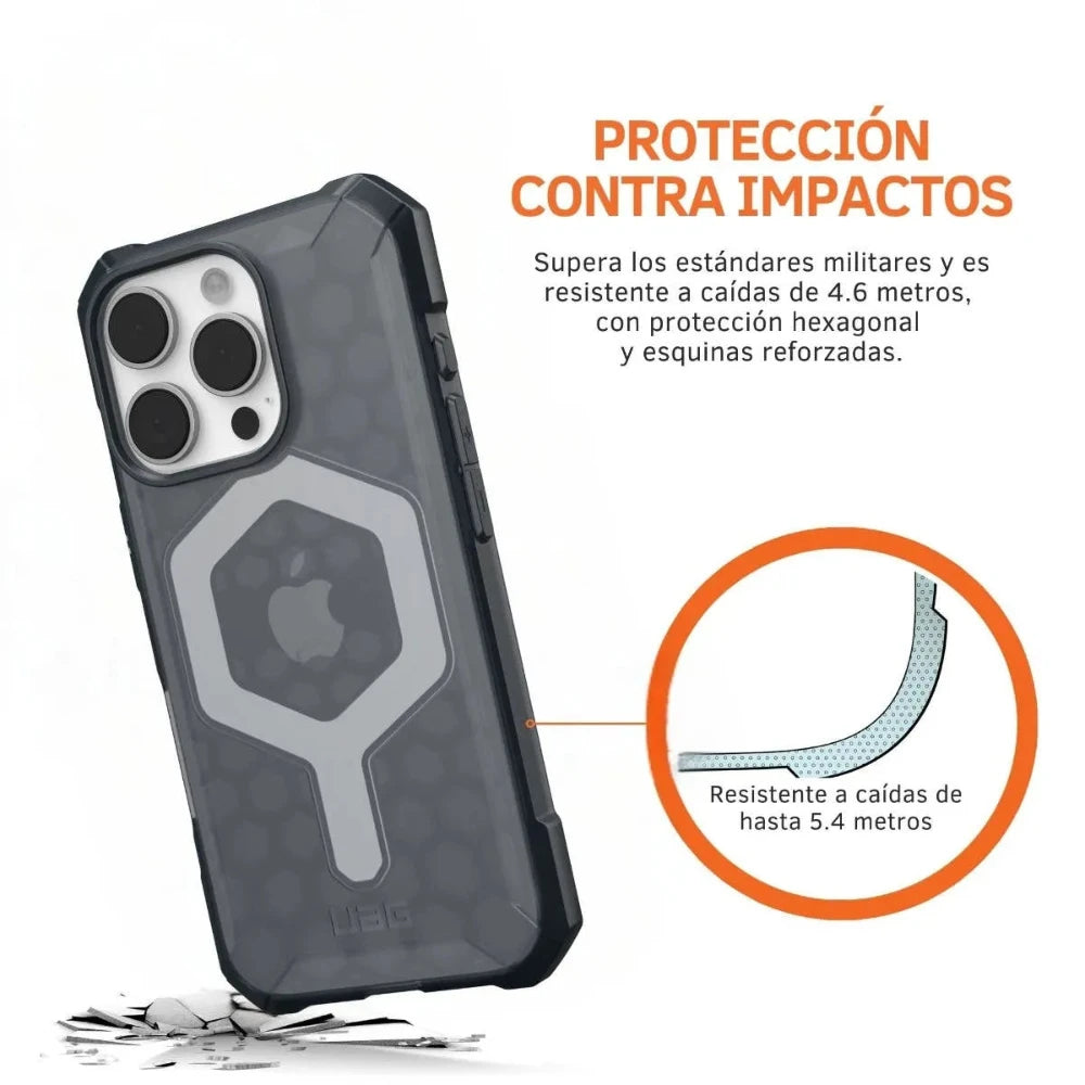 UAG Case Essential Armor con Magsafe para 16 Pro - Ceniza