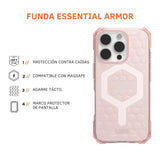 UAG Case Essential Armor con Magsafe para 16 Pro - Rosa