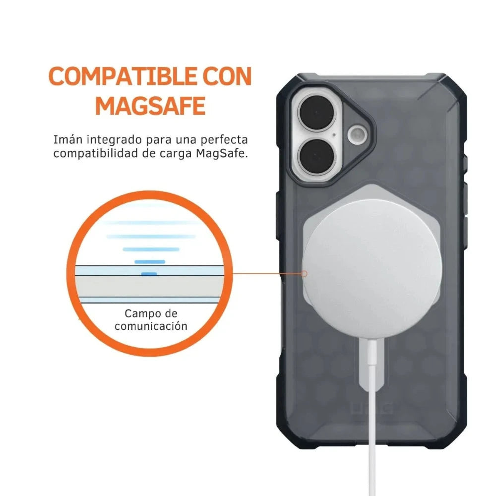 UAG Case Essential Armor con Magsafe para 16 - Ceniza