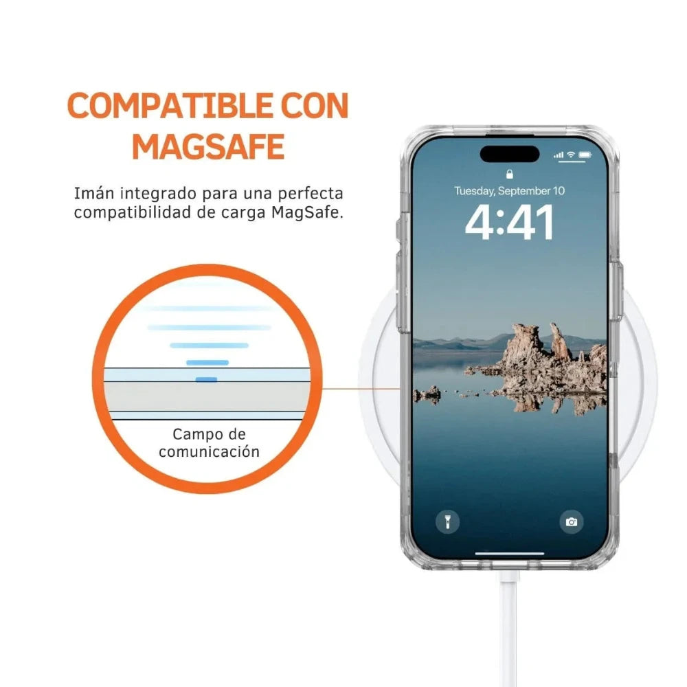 UAG Case Plyo con Magsafe para iPhone 16 Pro - Hielo/Blanco