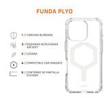 UAG Case Plyo con Magsafe para iPhone 16 Pro - Hielo/Blanco