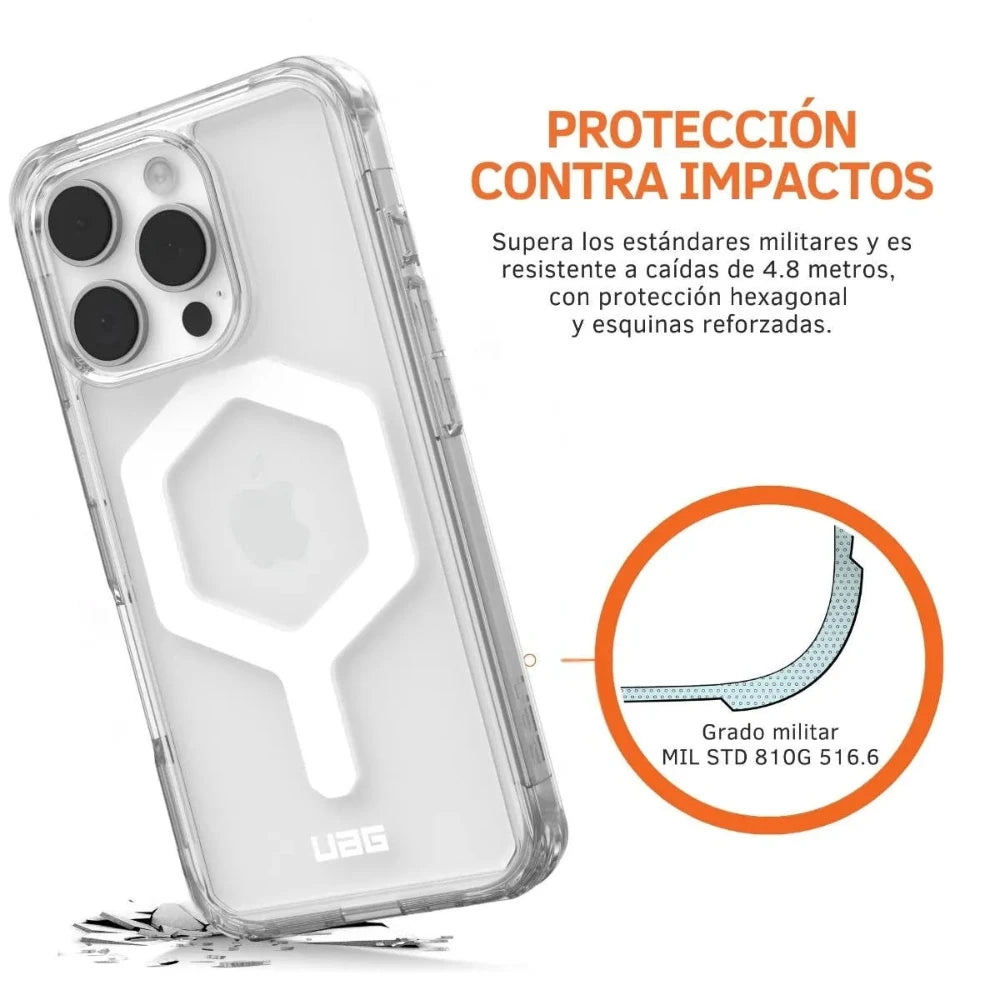 UAG Case Plyo con Magsafe para iPhone 16 Pro - Hielo/Blanco