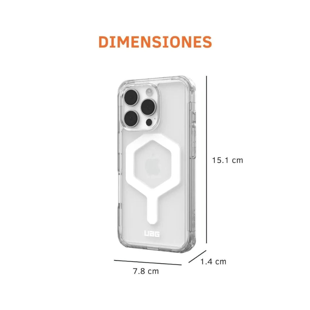 UAG Case Plyo con Magsafe para iPhone 16 Pro - Hielo/Blanco