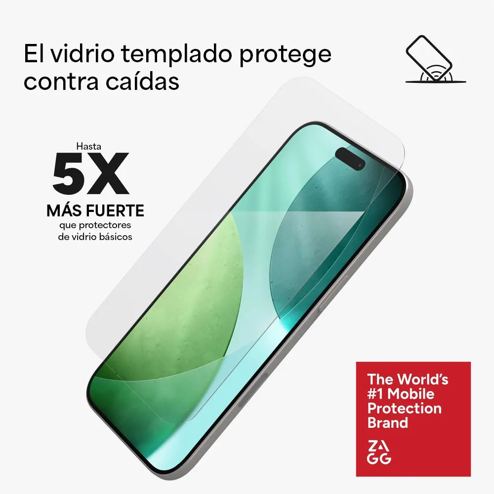 Protector de Pantalla Zagg Glass Elite para iPhone 17 Series - Transparente