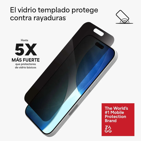 Protector_de_Pantalla_Zagg_Glass_XTR_Privacidad_para_iPhone_17_Transparente_Posición_5_iShop_El_Salvador