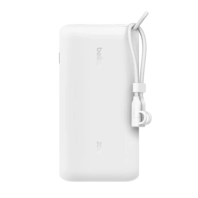 Batería:_Externa _Belkin_20K_con_2_USB_C_Blanco_Posicion_1_ iShop_El_Salvador