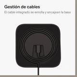 Base de Carga Inalámbrica Mophie Qi2 3 en 1 - Negro