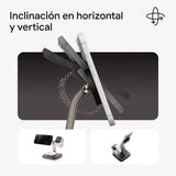Base de Carga Inalámbrica Mophie Qi2 3 en 1 - Negro