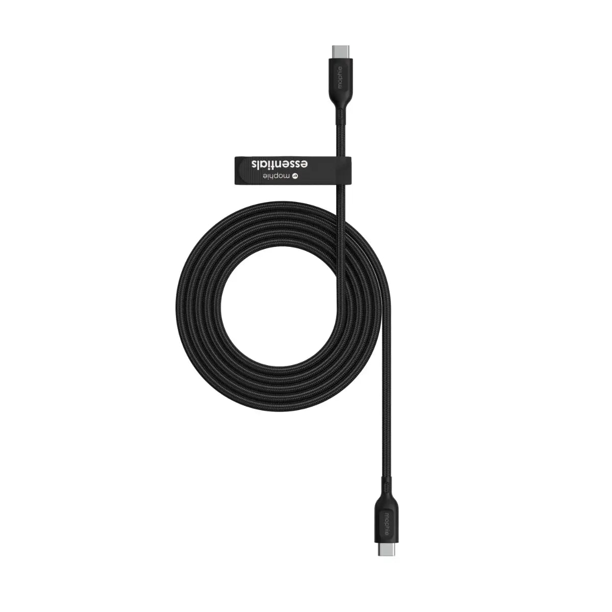 Cable Mophie essential trenzado USB-C a USB-C 60w 2m - Negro