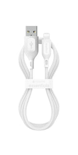 Cable Mophie essential trenzado USB-A a Lightning 12w 1m - Blanco