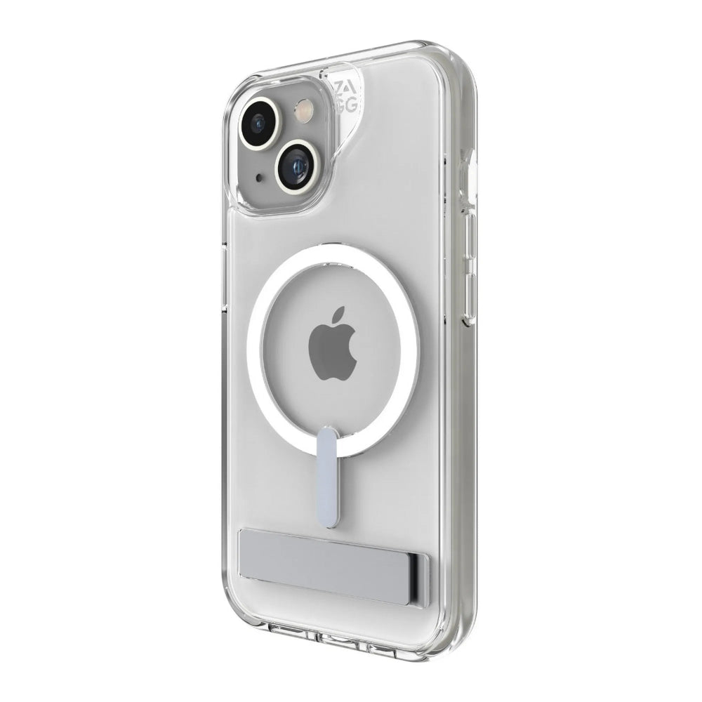 Case ZAGG Kickstand Crystal Palace Snap Magsafe para iPhone 15/14/13 - Transparente