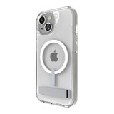 Case ZAGG Kickstand Crystal Palace Snap Magsafe para iPhone 15/14/13 - Transparente