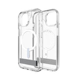 Case ZAGG Kickstand Crystal Palace Snap Magsafe para iPhone 15/14/13 - Transparente