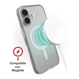 Case ZAGG Crystal Palace con MagSafe para iPhone 16 - Transparente