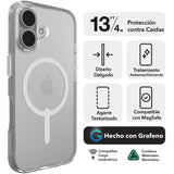 Case ZAGG Crystal Palace con MagSafe para iPhone 16 - Transparente