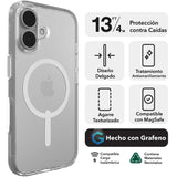 Case ZAGG Crystal Palace con MagSafe para iPhone 16 Plus - Transparente