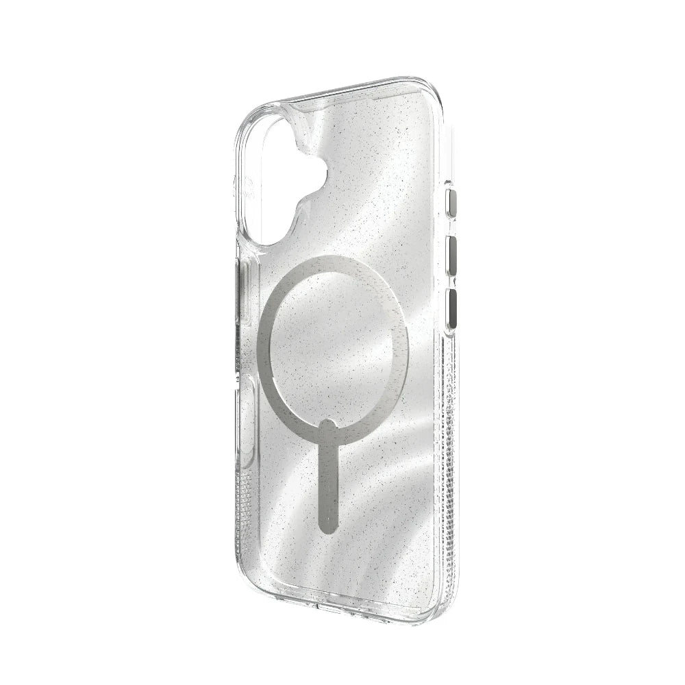 Case Zagg Milan Snap con MagSafe para iPhone 16 - Plateado