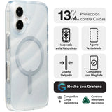 Case Zagg Milan Snap con MagSafe para iPhone 16  Plus - Plateado