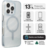 Case Zagg Milan Snap con MagSafe para iPhone 16  Pro - Plateado