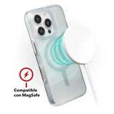 Case Zagg Milan Snap con MagSafe para iPhone 16  Pro - Plateado