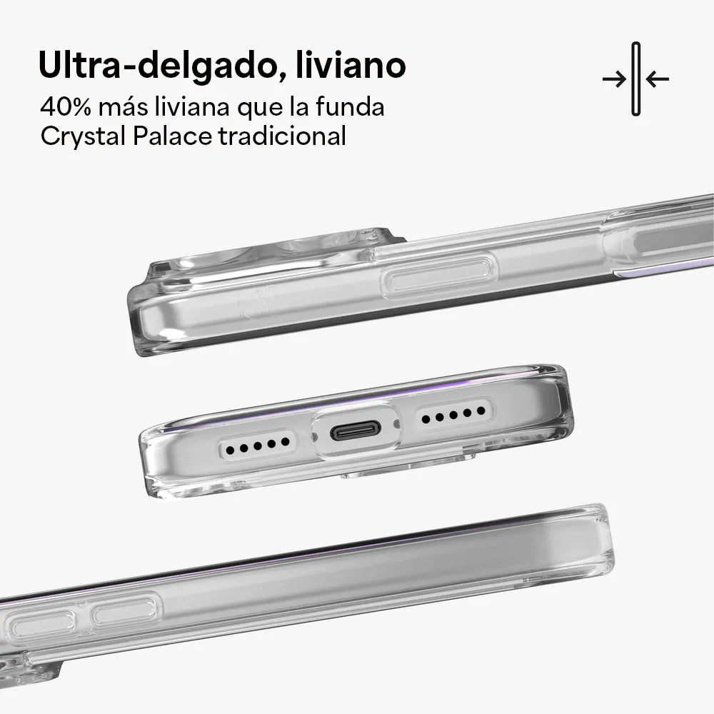 Case Zagg Crystal Palace Snap Magsafe para iPhone 17 - Transparente