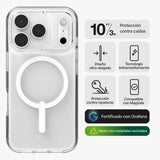 Case Zagg Crystal Palace Snap Magsafe para iPhone 17 Pro - Transparente