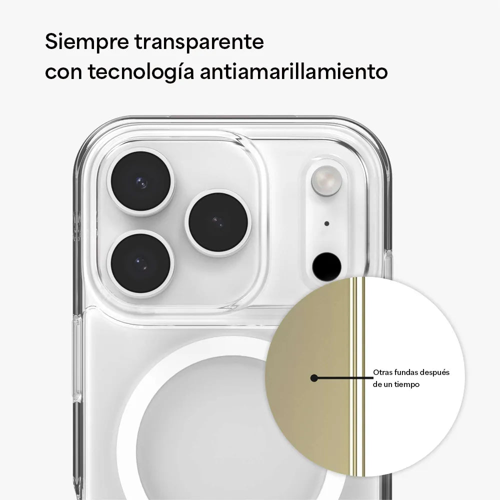 Case Zagg Crystal Palace Snap Magsafe para iPhone 17 Pro - Transparente
