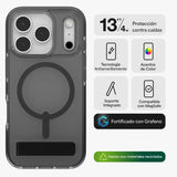 Case ZAGG Santa Cruz con MagSafe KS para iPhone Series 17 - Negro Medianoche