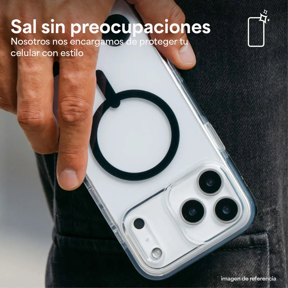 Case ZAGG Santa Cruz con MagSafe KS para iPhone Series 17 - Negro Medianoche