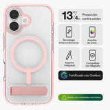 Case Zagg Santa Cruz Snap Magsafe KS para iPhone 17 - Rosa Pastel