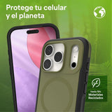Case ZAGG Sedona Snap MagSafe KS para iPhone 17 Pro - Verde Musgo