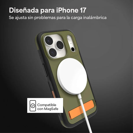 Case_ZAGG_Sedona_Snap_MagSafe_KS_para_iPhone_17_Pro_Verde_Musgo_Imagen_posicion_3_iShop_El_Salvador