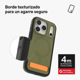 Case ZAGG Sedona Snap MagSafe KS para iPhone 17 Pro - Verde Musgo