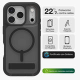 Case ZAGG Rainier con MagSafe KS para iPhone 17 Pro Max - Negro Humo