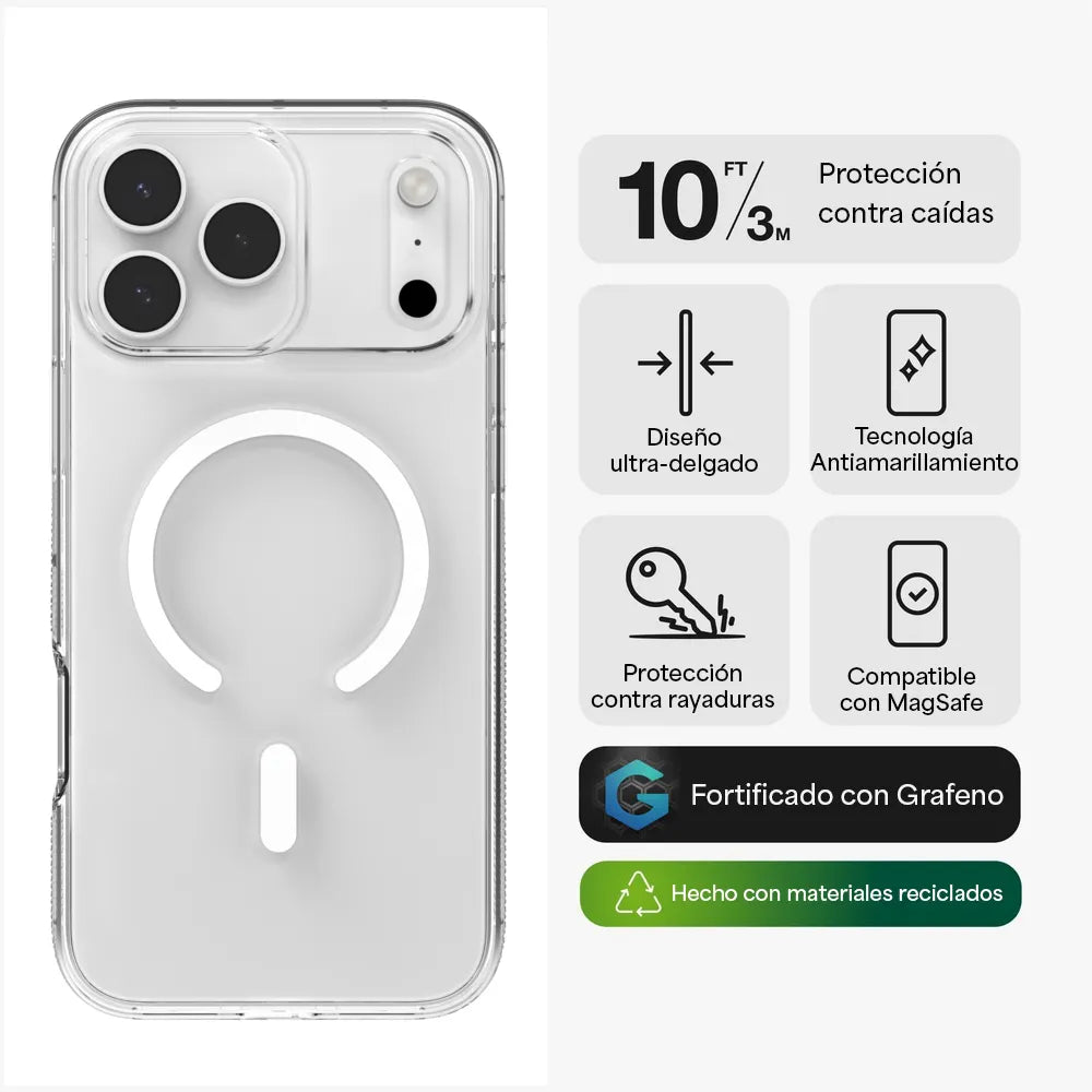 Case_ZAGG_Crystal_Palace_Snap_MagSafe_iPhone_17_Pro_Max_Transparente_Imagen_posicion_2_iShop_El_Salvador