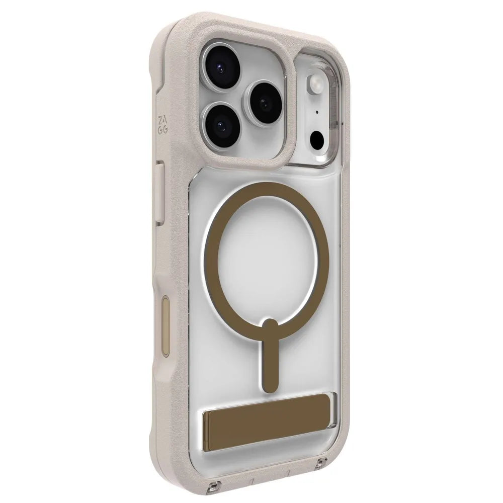 Case ZAGG Rainier con MagSafe KS para iPhone 17 Pro Max - Beige arenisca
